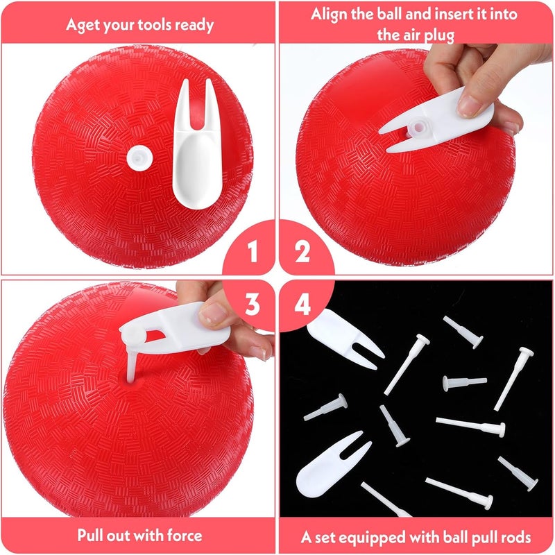 Ymapinc 12pcs Exercise Ball Plug Replacement, Fitness Yoga Ball Inflatable Air Pins for Home Gym Exercise Balls - Image 5